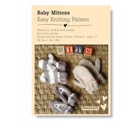 Printed Knitting Pattern for Baby & Toddler Mittens