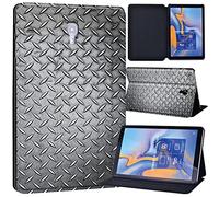 Printed Leather slim lightweight Stand Cover Case for Samsung Galaxy Tab A 10.5 T590 T595 Case (Model: SM-T590 SM-T595), Cover with Stand Function (grey pattern)