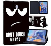 Printed Leather slim lightweight Stand Cover Case for Samsung Galaxy Tab A 10.5 T590 T595 Case (Model: SM-T590 SM-T595), Cover with Stand Function (don't touch my pad)
