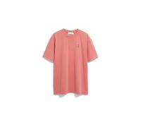 Printed logo T-shirt Armedangels Maarkos Rouge L