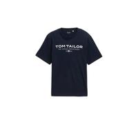 Printed logo T-shirt Tom Tailor Bleu L