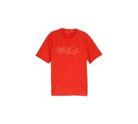 Printed logo T-shirt Tom Tailor Rouge S