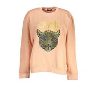 Cavalli Class Women's Jaguar Sweatshirt Peach in Pale Pink | Size: Small Cavalli Class Pale Pink S