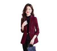 Printed Long Suit Jacket Single Button Formal Jacket Slim Casual Blazer Outerwear Tops