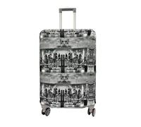 Printed Luggage Cover for Traveling Bag & Suitcase - Stretchable & Scratchproof Trolley Protector with Velcro Lock & Lightweight Washable Material(Suitcase Bag Not Included, Only Cover in Product