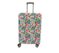 Printed Luggage Cover for Traveling Bag & Suitcase - Stretchable & Scratchproof Trolley Protector with Velcro Lock & Lightweight Washable Material(Suitcase Bag Not Included, Only Cover in Product