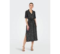 Printed Maxi Dress Black