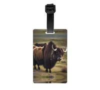Printed Mighty Highland Yak Luggage tag Hanger, Easy to Identify, Easy to Hang, Suitable for suitcases, Backpacks and Handbags