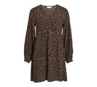 Printed Mini Dress Camel/Black