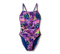 Women's Club Training Printed Web Back Swimsuit Pink/Navy - 32 Pink/Navy 32
