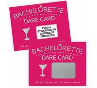 Printed Party Bachelorette Dare Card Scratch Off Game, Girls Night Out, 20 Cards