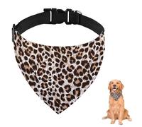 Printed Pet Bandana With Leopard For Large Dogs Medium Dogs Small Washable Adjustable Scarf For Reusable Dog Neckerchief Accessories Grooming Parties And Daily Wear