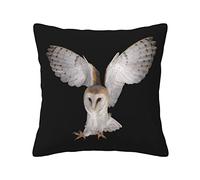 Printed Pillowcases Barn Owl Shaped Square Cushion Cover 45x45cm