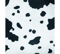 Printed Polar Fleece Fabric Material - Cow Print, 1Mtr 150cmx100cm