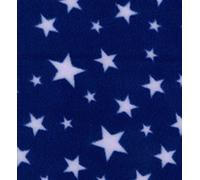 Printed Polar Fleece Fabric Material - Stars Royal, 1Mtr 150cmx100cm