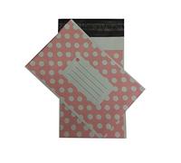 Printed Polka Dot Mailing Bags 162mm x 230mm Pink - Pack of 100