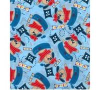 Printed Polycotton Craft Fabric Material - Sailor PUP, 1/2Mtr 110cmx50cm