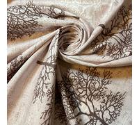 Printed Polycotton Fabric Sheeting, Quilting Fabric by The Meter 240cm/90" Wide (Pink Winter Trees)