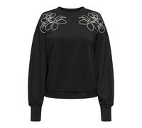 Printed round neck sweatshirt for women Only Brooke Noir XL