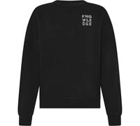 Printed round-neck sweatshirt KnowledgeCotton Apparel Noir L
