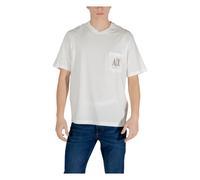 Printed Round Neck T-Shirt - male - Armani Exchange - T-Shirts - White - XS - Tops XS