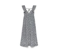 Printed Ruffled Sleeve Maxi Dress Animal Print