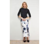 Printed Satin Bias Midi Skirt Oasis Floral 6