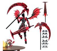 Printed Sci-Fi Robot Figure Seri- Precision Printed Mechanical Character Assembly Pack, Dynamic Poseable Sci-Fi Miniature Sculpture Range, Innovative Display Ornament | Enthusiast Desk Showcase