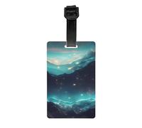 Printed Science Fiction Stars Luggage tag Hanger, Easy to Identify, Easy to Hang, Suitable for suitcases, Backpacks and Handbags