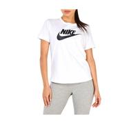 Printed Short Sleeve Round Neck T-Shirt - female - Nike - Training T-shirts & Tops - White - L - Sport L