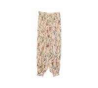 Printed silk trousers - female - INTO THE EAST - Tapered Trousers - Beige - M - Trousers M