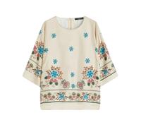 Printed Silk Twill Blouse - female - Weekend Max Mara - Blouses - Beige - M - Blouses & Shirts M