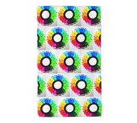Printed Skin-Friendly Colored Crayon Circles Absorbent Towel, absorbs Water and Dries Quickly, Suitable for Bathroom and Travel
