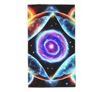 Printed Skin-Friendly Cosmic Stars Absorbent Towel, absorbs Water and Dries Quickly, Suitable for Bathroom and Travel