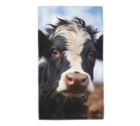 Printed Skin-Friendly Cute Cow Absorbent Towel, absorbs Water and Dries Quickly, Suitable for Bathroom and Travel