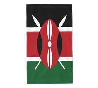 Printed Skin-Friendly Flag of Kenya Absorbent Towel, absorbs Water and Dries Quickly, Suitable for Bathroom and Travel
