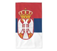 Printed Skin-Friendly Flag of Serbia Absorbent Towel, absorbs Water and Dries Quickly, Suitable for Bathroom and Travel