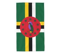 Printed Skin-Friendly Flag of The Commonwealth of Dominica Absorbent Towel, absorbs Water and Dries Quickly, Suitable for Bathroom and Travel