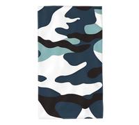 Printed Skin-Friendly Marine Camouflage Absorbent Towel, absorbs Water and Dries Quickly, Suitable for Bathroom and Travel