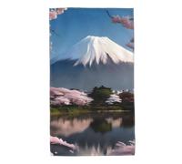 Printed Skin-Friendly Mt. Fuji in Early Spring Absorbent Towel, absorbs Water and Dries Quickly, Suitable for Bathroom and Travel