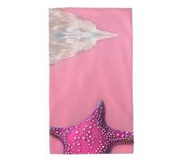 Printed Skin-Friendly Pink Sand Beach Absorbent Towel, absorbs Water and Dries Quickly, Suitable for Bathroom and Travel