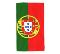 Printed Skin-Friendly Portuguese Flag Absorbent Towel, absorbs Water and Dries Quickly, Suitable for Bathroom and Travel