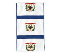 Printed Skin-Friendly West Virginia Flag Absorbent Towel, absorbs Water and Dries Quickly, Suitable for Bathroom and Travel