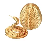 Printed Snake Egg - Gear Egg with Snake Inside, Printed Fidget Animals, Crystal Snake Flexible Joints Home Decor Executive Desk Toys, Cute Rotary Egg Toy for ADHD