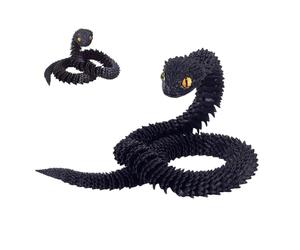 Printed Snake in Egg - Creative Snake | Articulated Animals | Desktop Fidget Animal Toy | 2.5 Ft Realistic 3d Printed Ornament for Birthday Easter Basket Desk Decor Home Collectibles