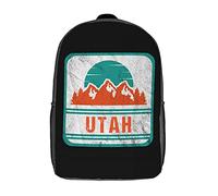 Printed Sports Bag Utah Mountain Vintage School Backpack Suitable Backpack for Work, Camping, Travel, 42X32X14Cm
