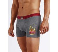 Printed stretch cotton boxers Lois Rocks (x2) Gris S