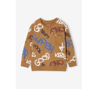 Printed Sweatshirt-Style Top for Boys pecan nut