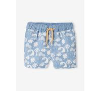 Printed Swim Shorts for Baby Boys grey blue