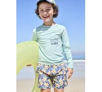 Printed Swim Shorts for Boys navy blue
